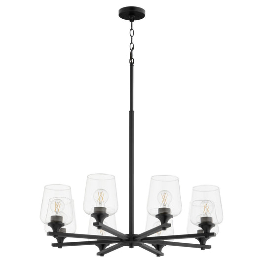 Quorum - 658-8-59 - Eight Light Chandelier - Veno - Matte Black