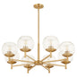 Quorum - 678-8-80 - Eight Light Chandelier - Lyon - Aged Brass