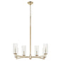 Quorum - 674-6-60 - Six Light Chandelier - Merrick - Aged Silver Leaf