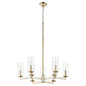 Quorum - 674-9-60 - Nine Light Chandelier - Merrick - Aged Silver Leaf