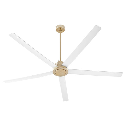 Quorum - 80805-808 - 80"Patio Fan - Revel - Aged Brass w/ Studio White