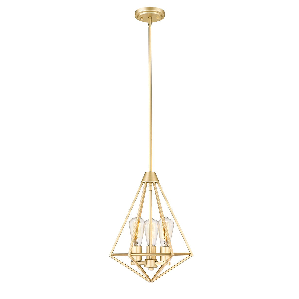 Millennium - 2213-PMG - Three Light Pendant - Dawes - Painted Modern Gold