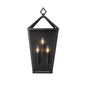 Millennium - 2533-PBK - Three Light Outdoor Wall Sconce - Arnold - Powder Coated Black