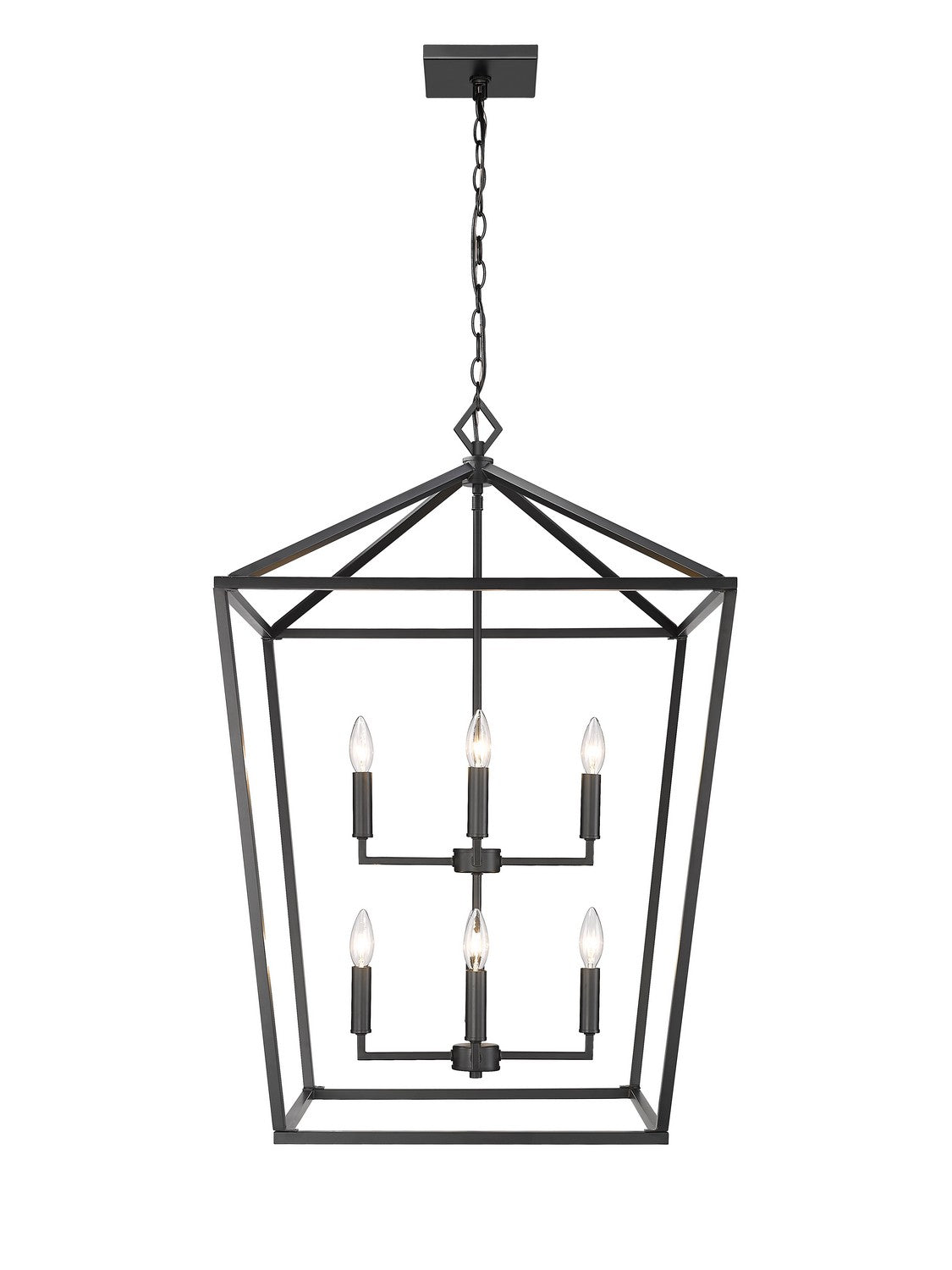 Millennium - 3335-MB - Eight Light Pendant - Matte Black