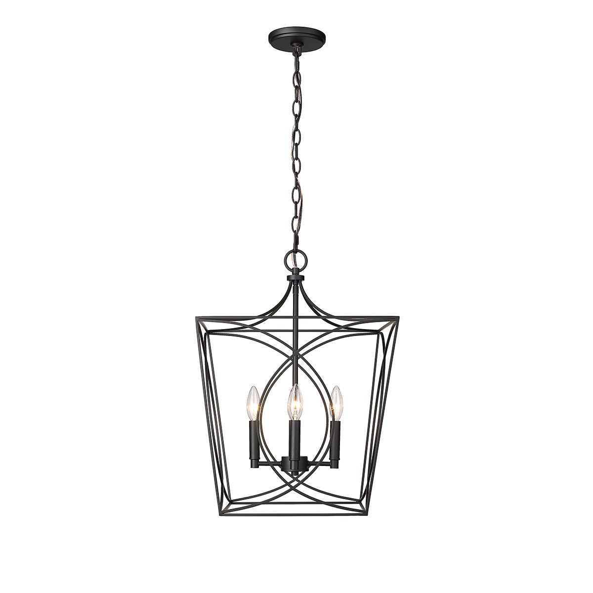 Millennium - 4002-MB - Four Light Pendant - Tracy - Matte Black