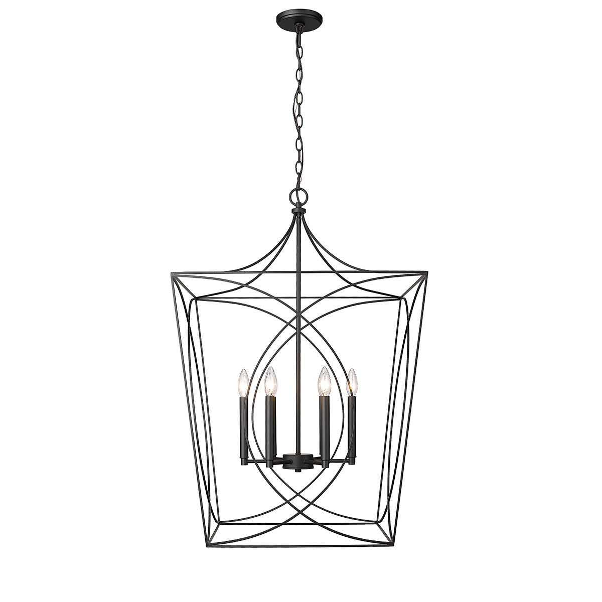 Millennium - 4003-MB - Six Light Pendant - Tracy - Matte Black