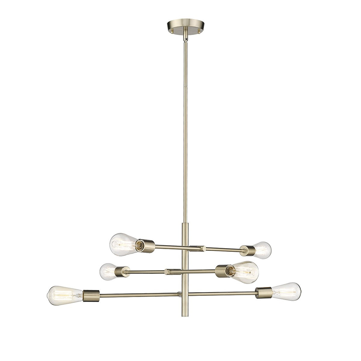 Millennium - 4246-MG - Six Light Pendant - Decco - Modern Gold