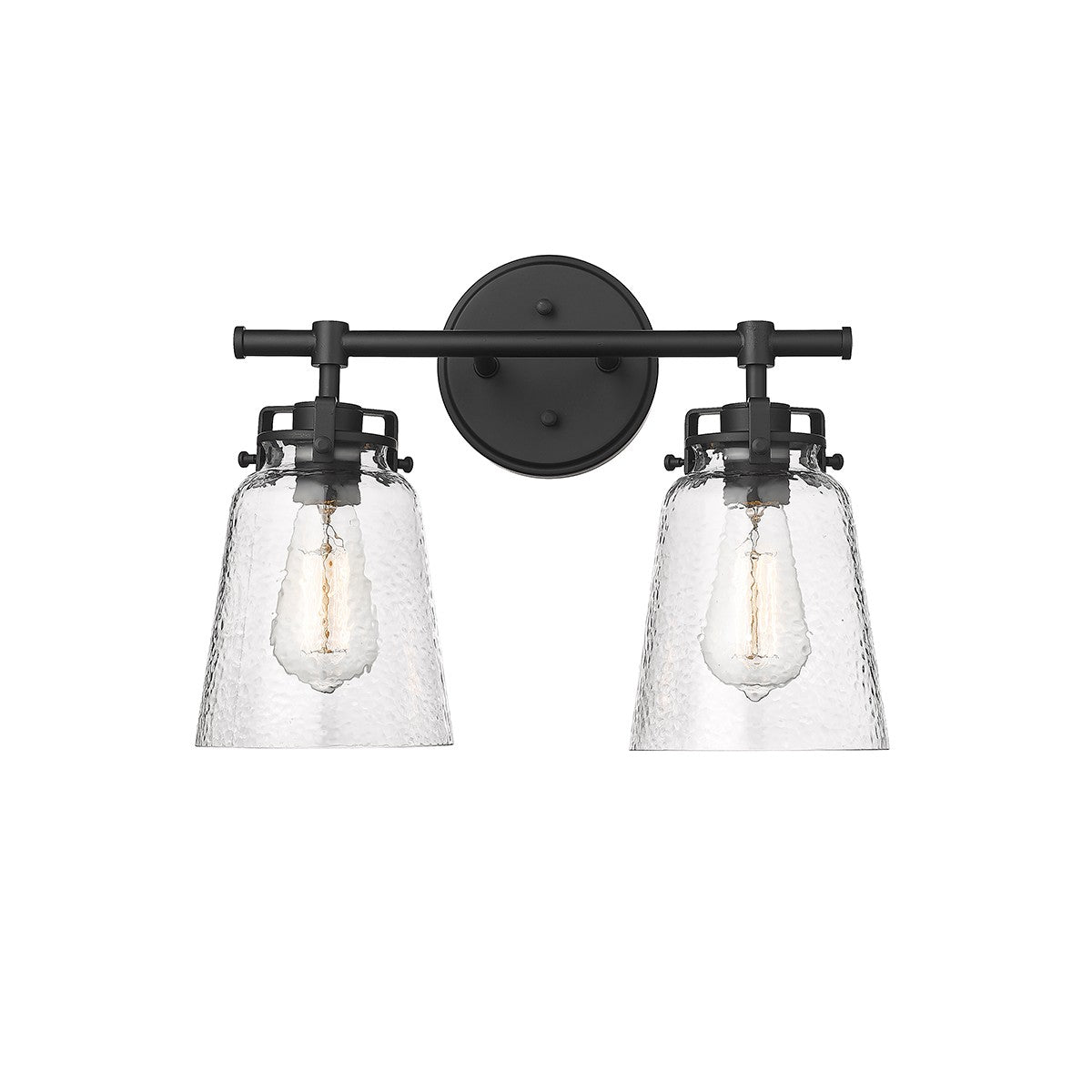 Millennium - 4412-MB - Two Light Vanity - Amberose - Matte Black