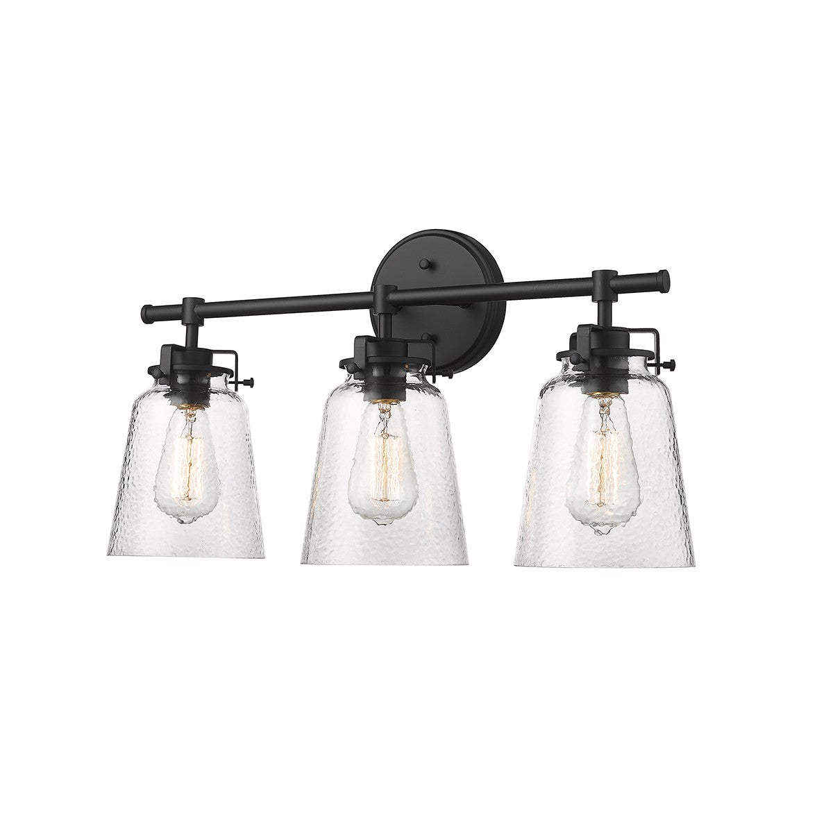 Millennium - 4413-MB - Three Light Vanity - Amberose - Matte Black