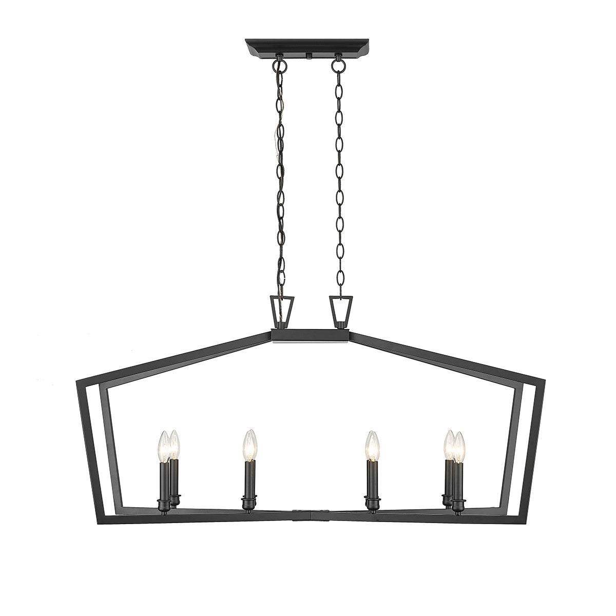 Millennium - 4528-MB - Eight Light Chandelier - Lizabeth - Matte Black