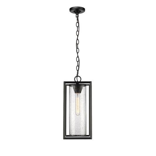 Millennium - 4562-PBK - One Light Outdoor Hanging Lantern - Wheatland - Powder Coated Black