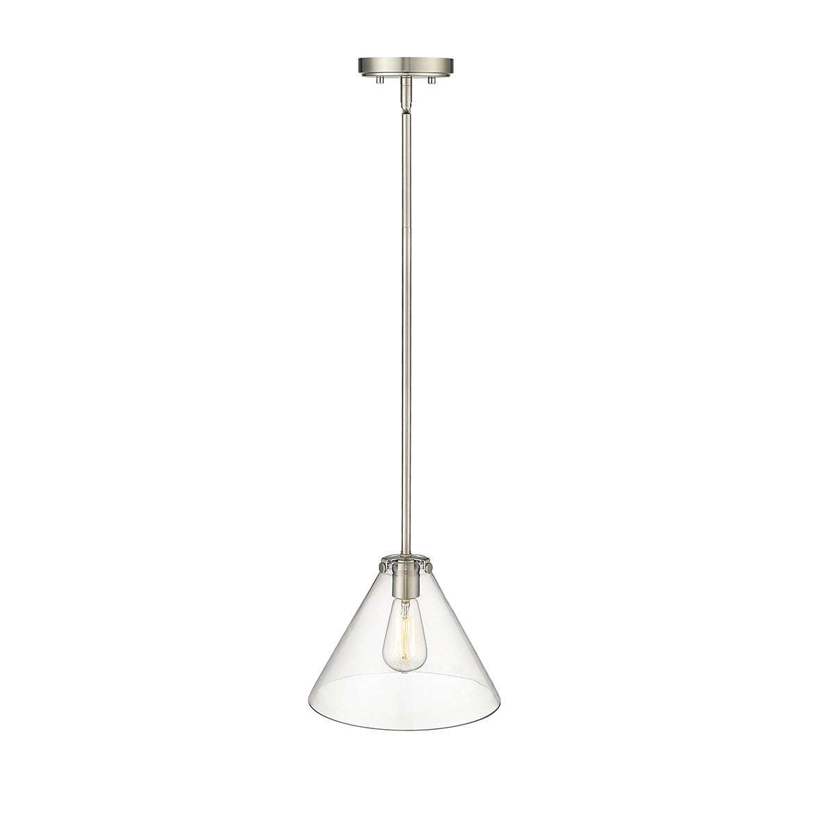 Millennium - 8141-BN - One Light Pendant - Aliza - Brushed Nickel