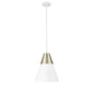 Millennium - 9241-MW/MG - One Light Pendant - Annos - Matte White Modern Gold