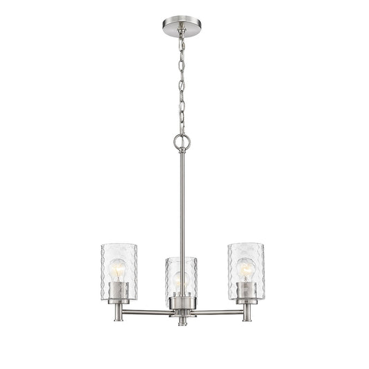 Millennium - 9213-BN - Three Light Chandelier - Ashli - Brushed Nickel