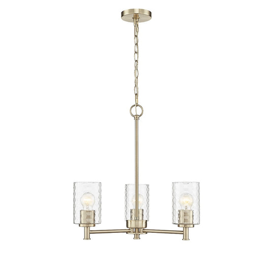 Millennium - 9213-MG - Three Light Chandelier - Ashli - Modern Gold