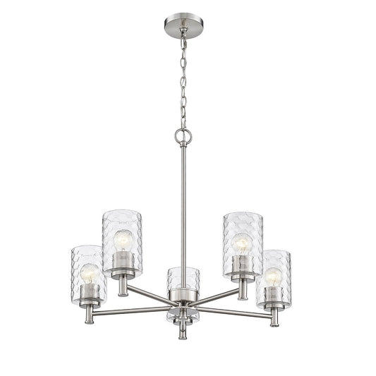 Millennium - 9215-BN - Five Light Chandelier - Ashli - Brushed Nickel