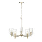 Millennium - 9215-MG - Five Light Chandelier - Ashli - Modern Gold