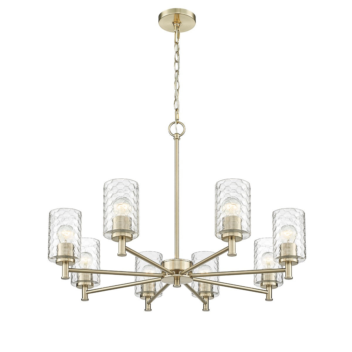 Millennium - 9218-MG - Eight Light Chandelier - Ashli - Modern Gold