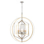 ELK Home - 12265/9 - Nine Light Chandelier - Geosphere - Polished Nickel