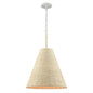 ELK Home - 32456/1 - One Light Pendant - Abaca - Textured White