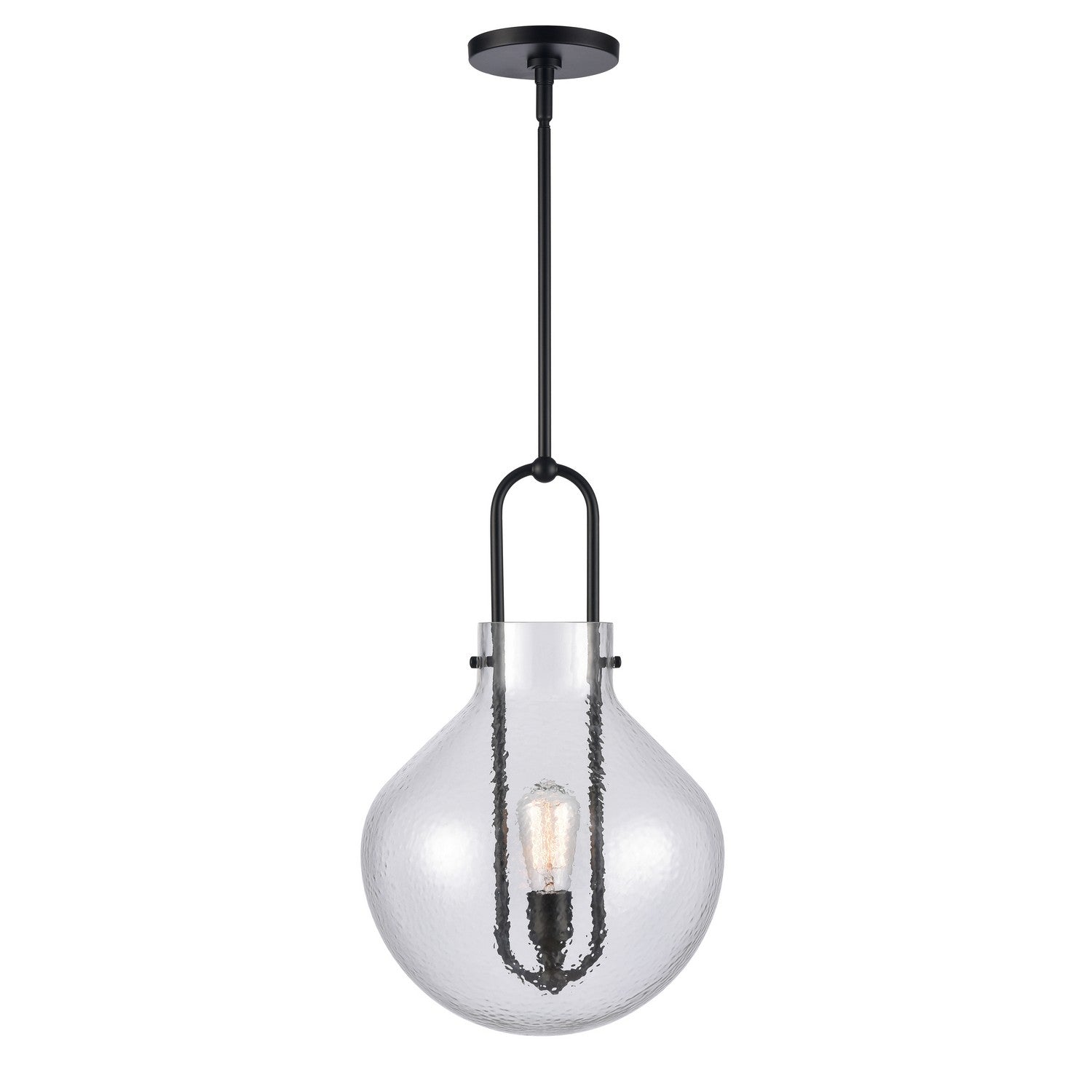 ELK Home - 82303/1 - One Light Pendant - Monica - Matte Black