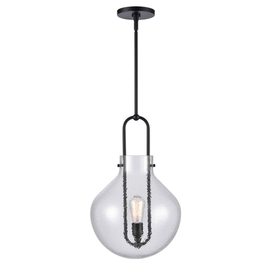 ELK Home - 82303/1 - One Light Pendant - Monica - Matte Black