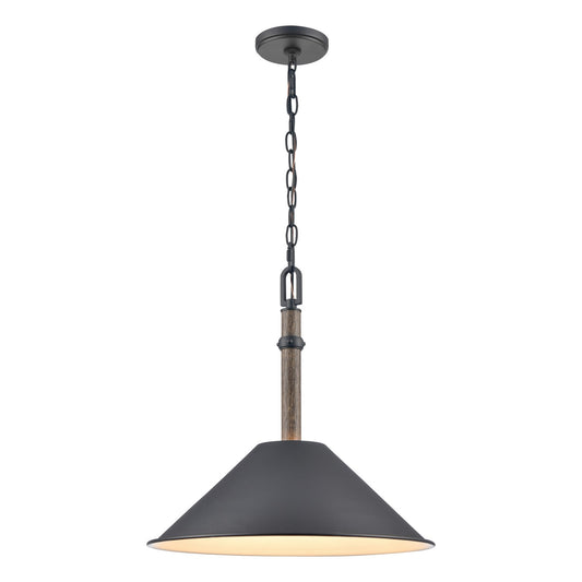ELK Home - 89705/1 - One Light Pendant - Neville - Charcoal Black