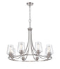 Millennium - 9728-BN - Eight Light Chandelier - Ashford - Brushed Nickel