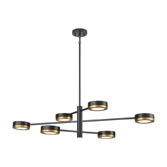 DVI Lighting - DVP39302MF+GR - LED Linear Pendant - Temagami - Multiple Finishes And Graphite