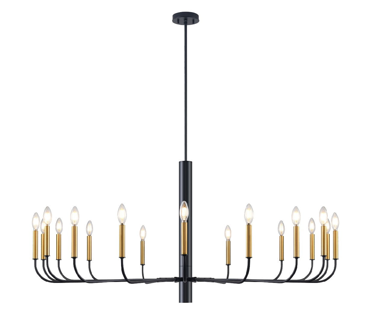 DVI Lighting - DVP44050MF+GR - 18 Light Chandelier - Olivia - Multiple Finishes And Graphite