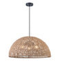 DVI Lighting - DVP44248BK-TY - Three Light Pendant - Lac Du Bonnet - Black With Tan Yarn Shade