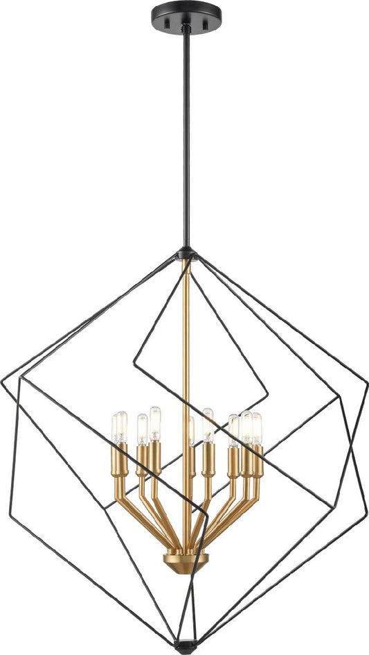 DVI Lighting - DVP44948EB - Nine Light Foyer Pendant - Ashoona - Ebony
