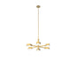 DVI Lighting - DVP45426BR-OP - Six Light Pendant - Northen Marches - Brass With Half Opal Glass
