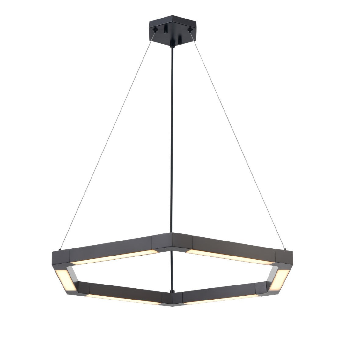 DVI Lighting - DVP47508EB - LED Pendant - Callisto - Ebony With Half Opal Glass