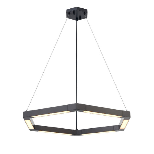 DVI Lighting - DVP47508EB - LED Pendant - Callisto - Ebony With Half Opal Glass