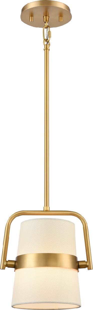 DVI Lighting - DVP48410BR-SW - Two Light Pendant - Bon Echo - Brass With Satin White Shade