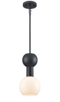 DVI Lighting - DVP49421EB-TO - One Light Pendant - Lillooet - Ebony With True Opal Glass