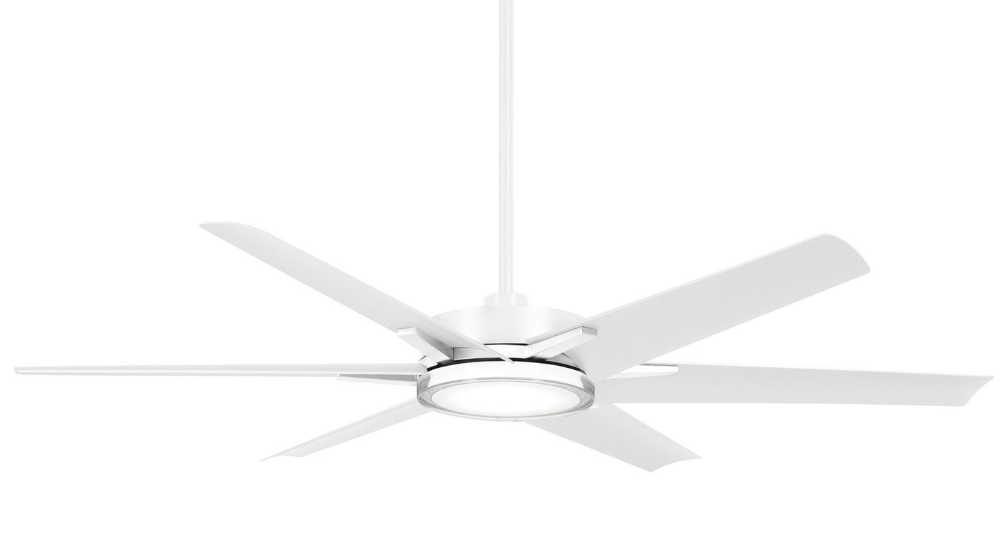 Minka Aire - F866L-WHF - 65" Ceiling Fan - Deco - Flat White