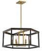 Minka-Lavery - 2116-726 - Six Light Pendant - Union Estates - Coal And Soft Brass