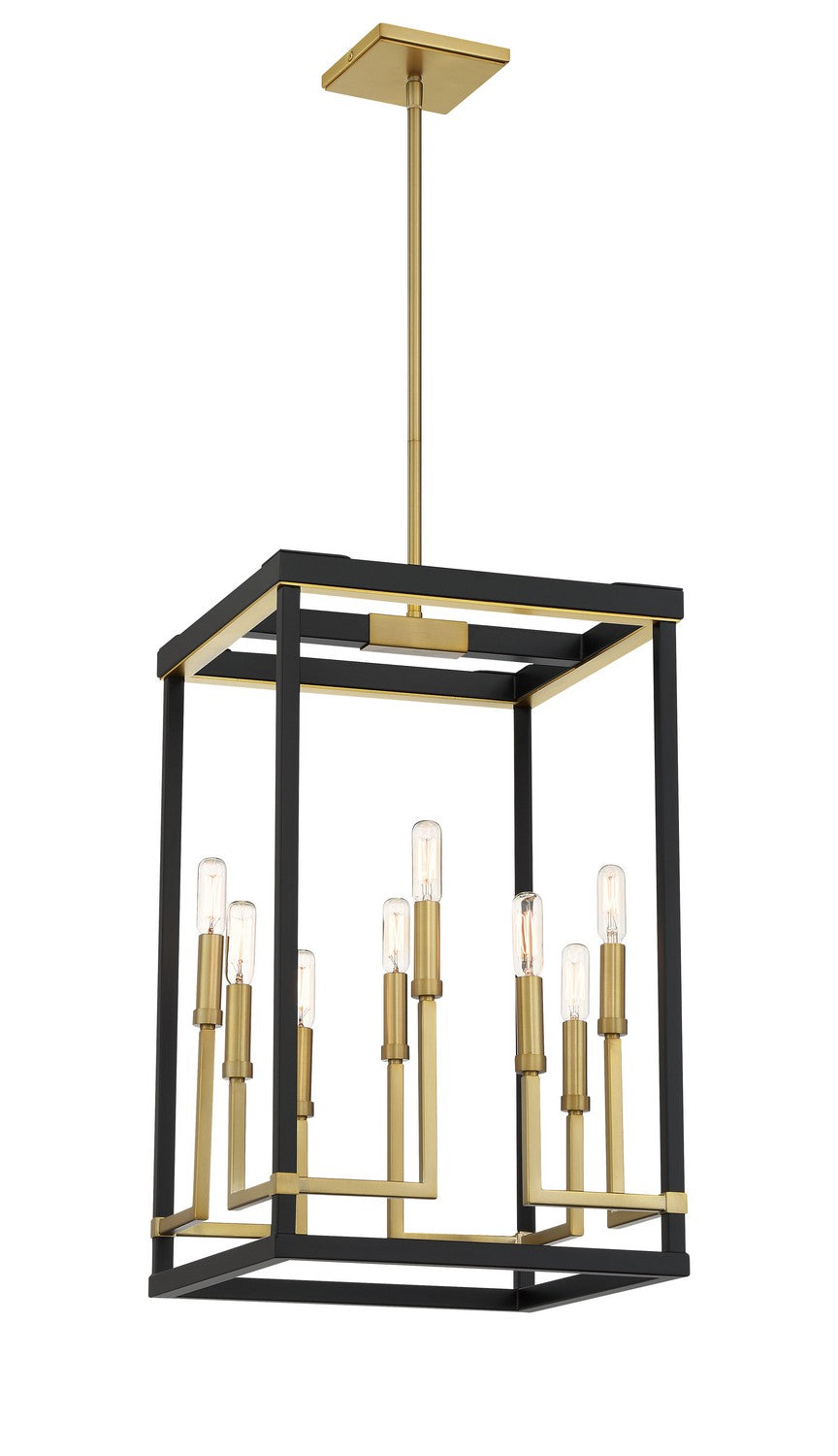 Minka-Lavery - 2119-726 - Eight Light Pendant - Union Estates - Coal And Soft Brass