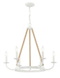 Minka-Lavery - 2126-655 - Six Light Chandelier - Lanton - Sand White