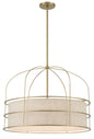 Minka-Lavery - 2156-695 - Six Light Pendant - Gateway Park - Soft Brass