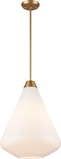 DVI Lighting - DVP25805BR-TO - One Light Pendant - St. Julian - Brass With True Opal Glass
