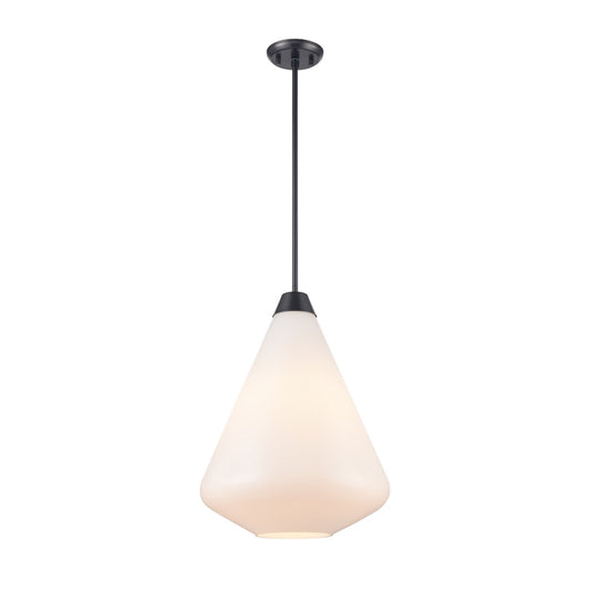 DVI Lighting - DVP25805GR-TO - One Light Pendant - St Julian - Graphie With True Opal Glass