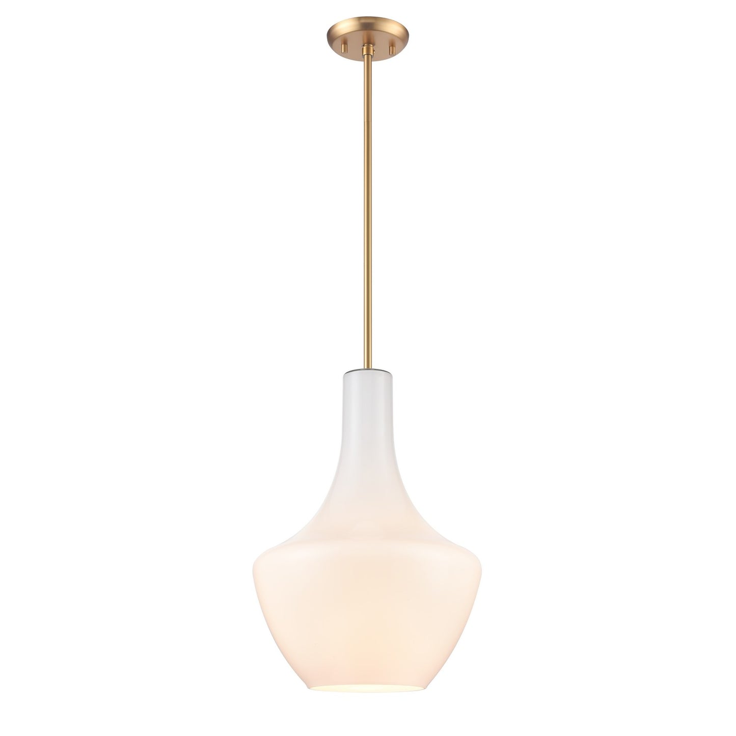 DVI Lighting - DVP25810BR-TO - One Light Pendant - St Julian - Brass With True Opal Glass