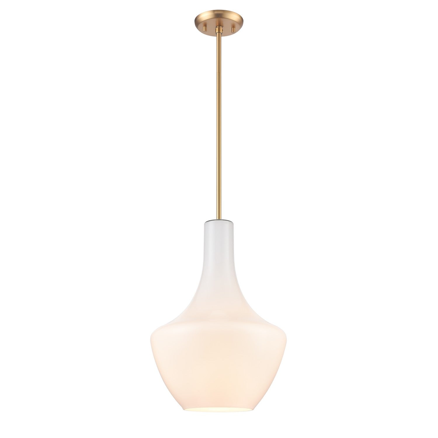 DVI Lighting - DVP25810BR-TO - One Light Pendant - St Julian - Brass With True Opal Glass