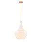 DVI Lighting - DVP25810BR-TO - One Light Pendant - St Julian - Brass With True Opal Glass