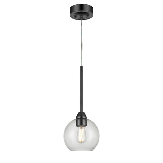 DVI Lighting - DVP34721GR-CL - One Light Mini-Pendant - Andromeda - Graphite With Clear Glass