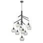 DVI Lighting - DVP34749GR-CL - Nine Light Foyer Pendant - Andromeda - Graphite With Clear Glass