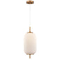 DVI Lighting - DVP40005BR-RIO - One Light Pendant - Mount Pearl - Brass With Ribbed Opal Glass